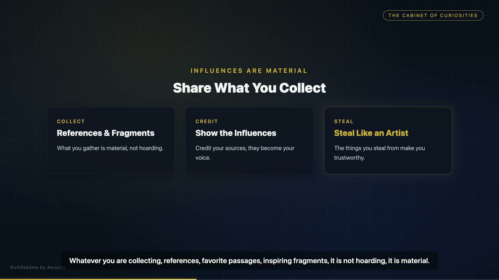 Share What You Collect