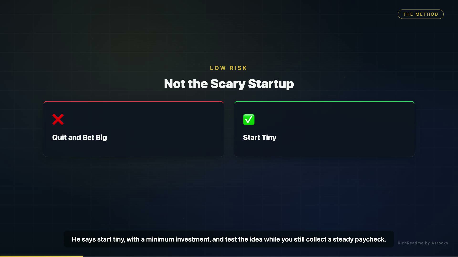 Not the Scary Startup