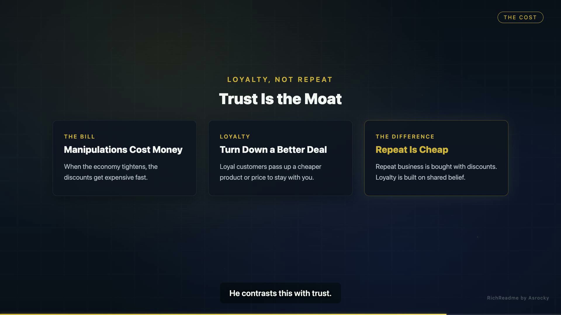 Trust Is the Moat