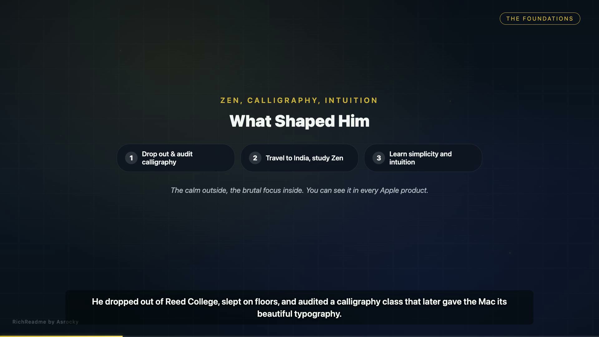 What Shaped Him