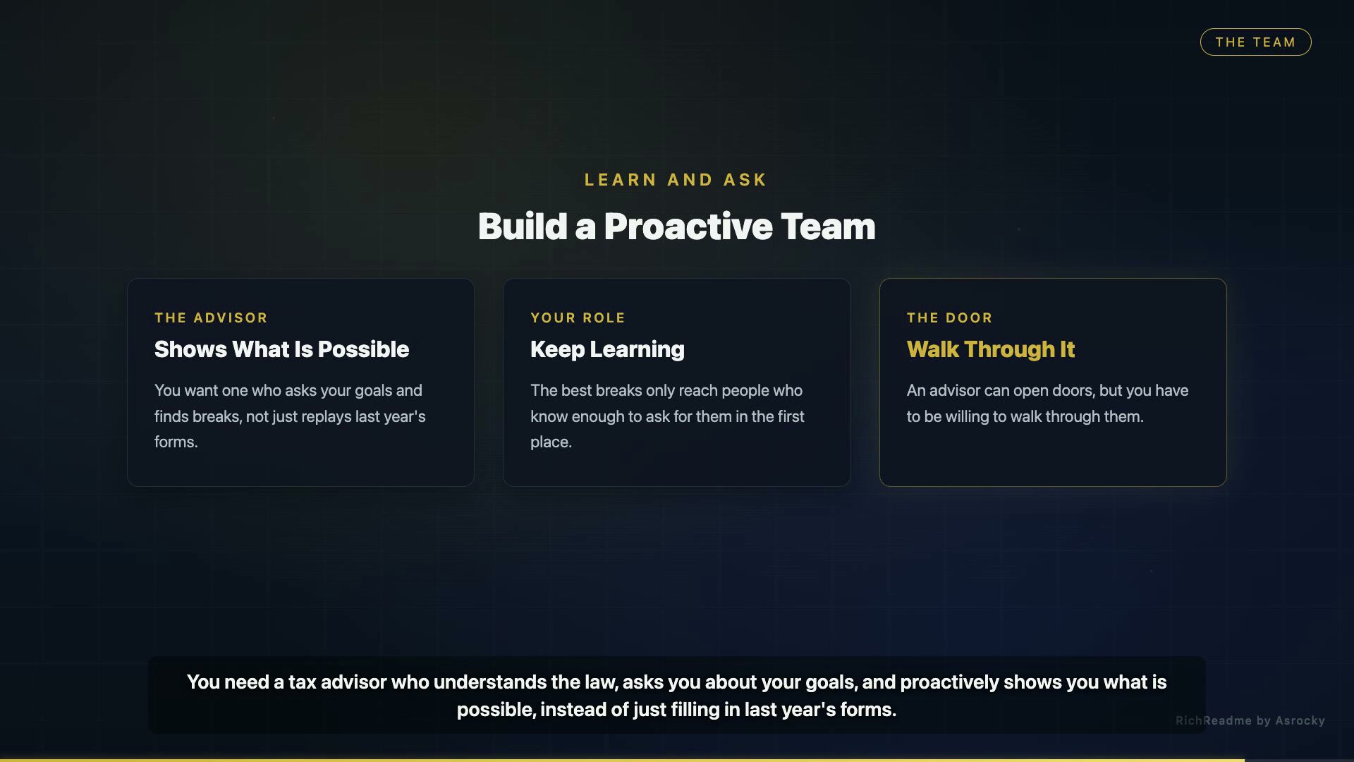 Build a Proactive Team