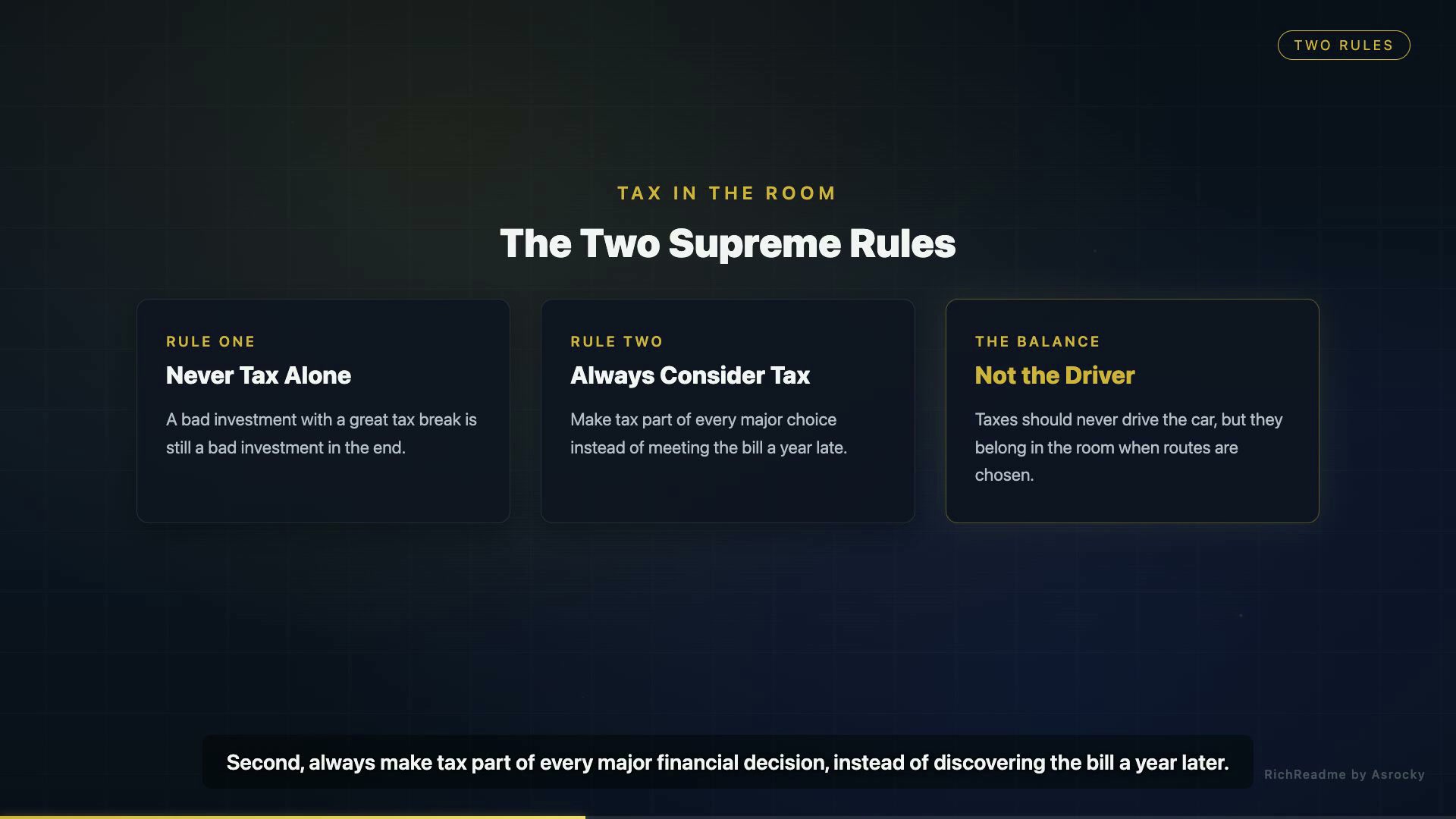The Two Supreme Rules