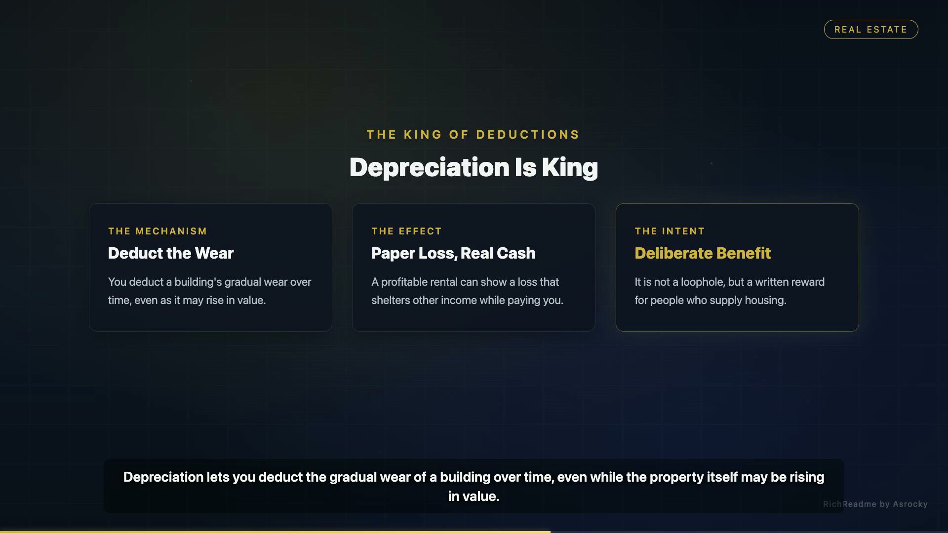Depreciation Is King