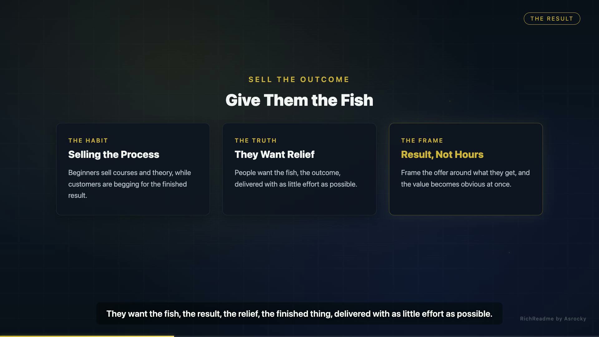 Give Them the Fish