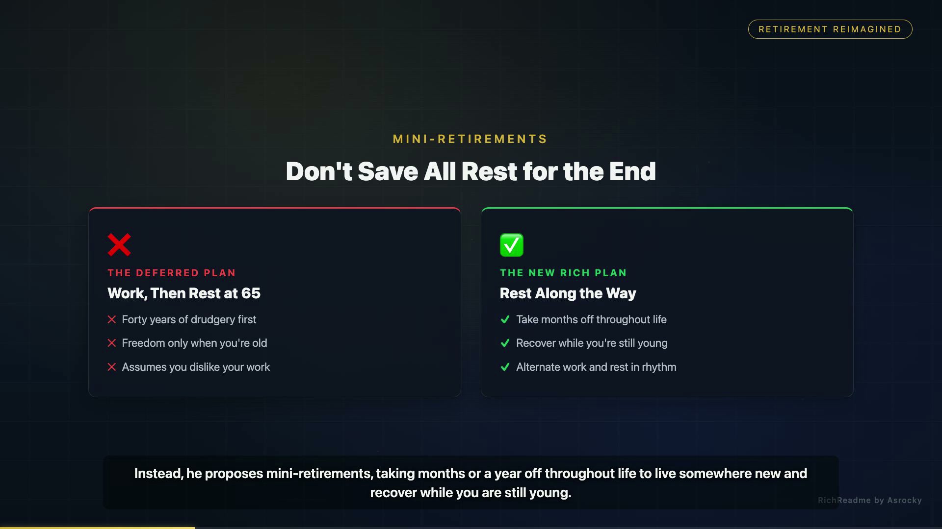 Don't Save All Rest for the End