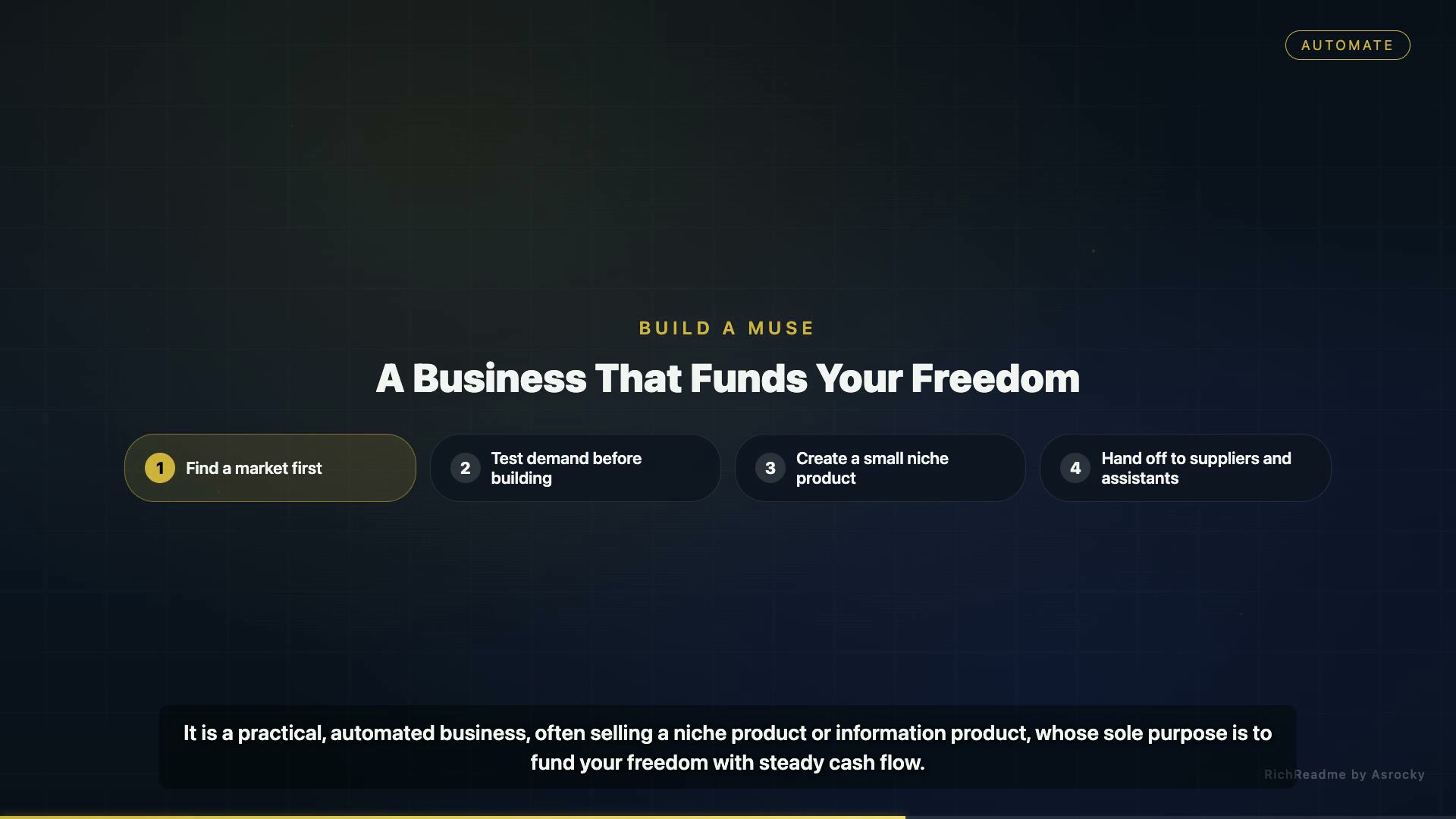 A Business That Funds Your Freedom