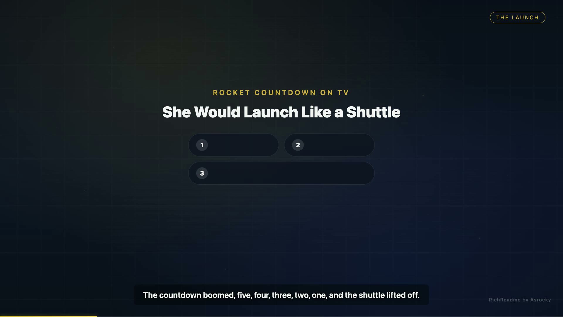 She Would Launch Like a Shuttle
