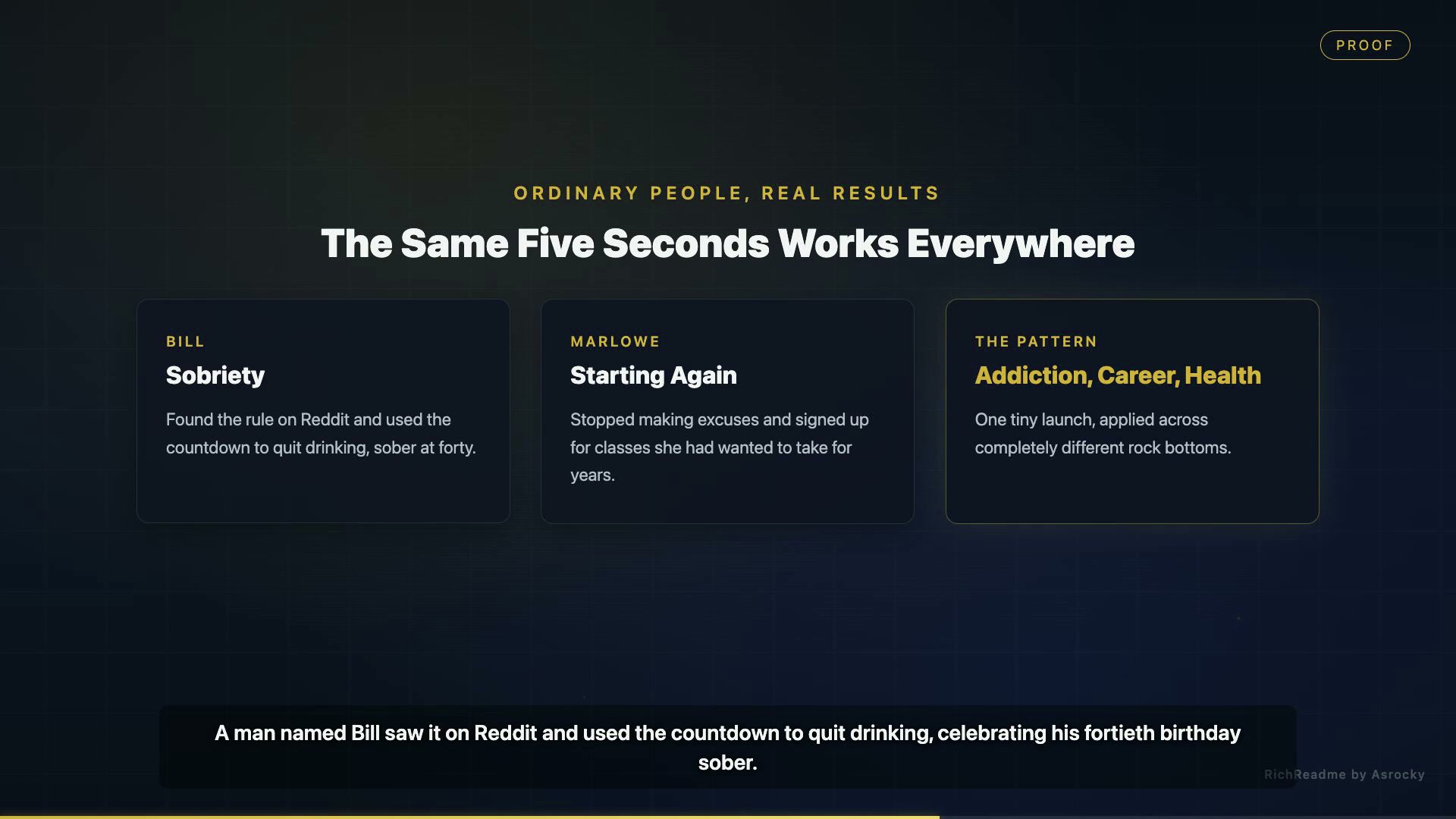 The Same Five Seconds Works Everywhere
