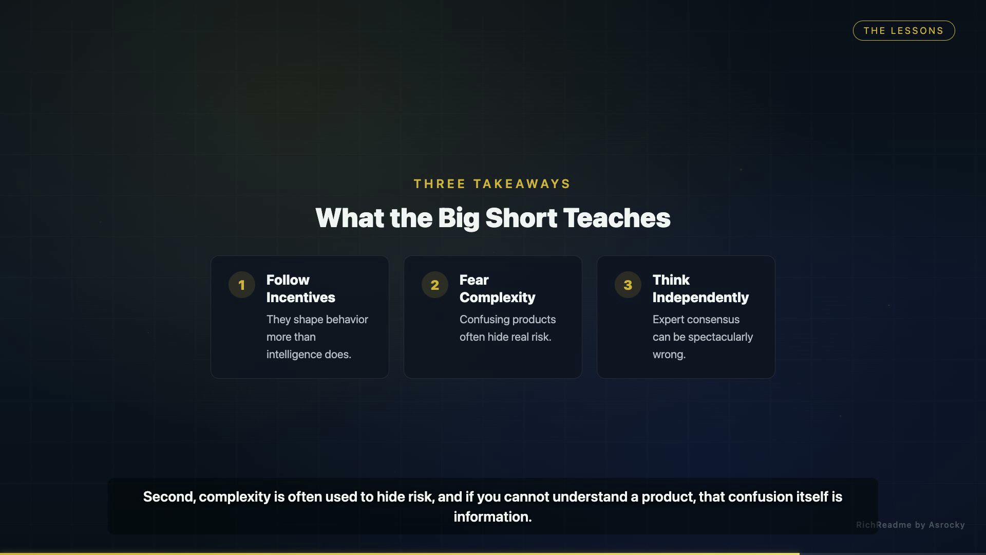 What the Big Short Teaches