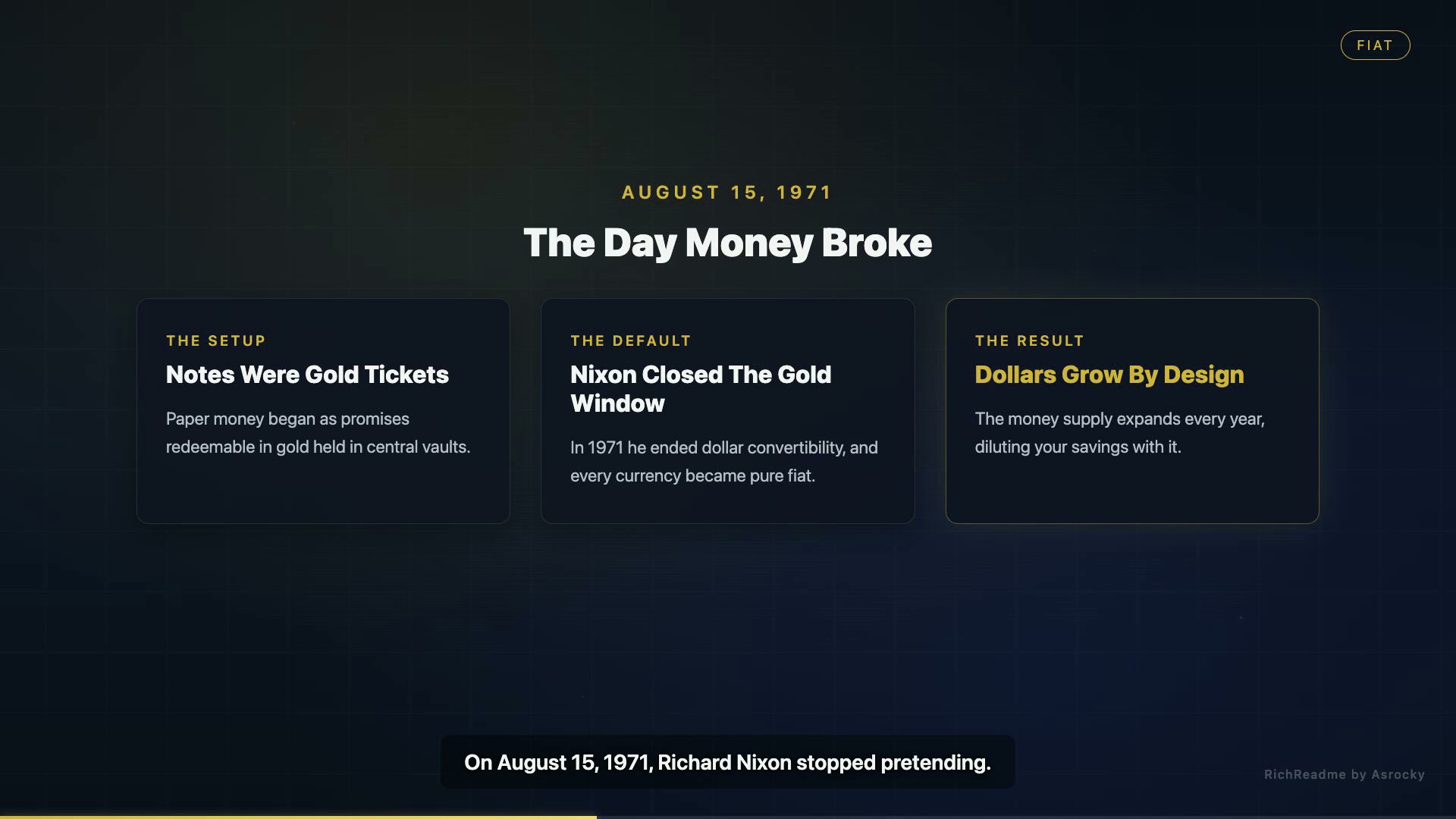 The Day Money Broke