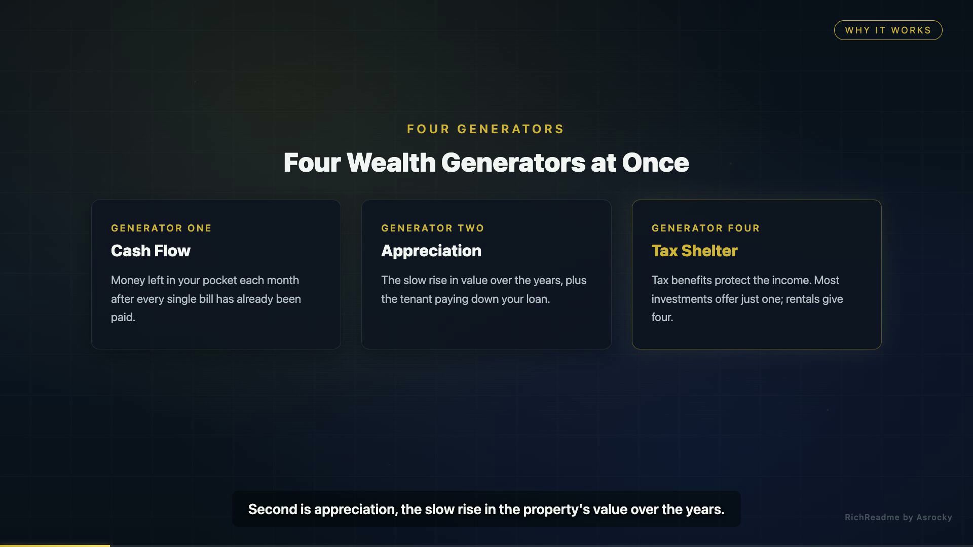 Four Wealth Generators at Once