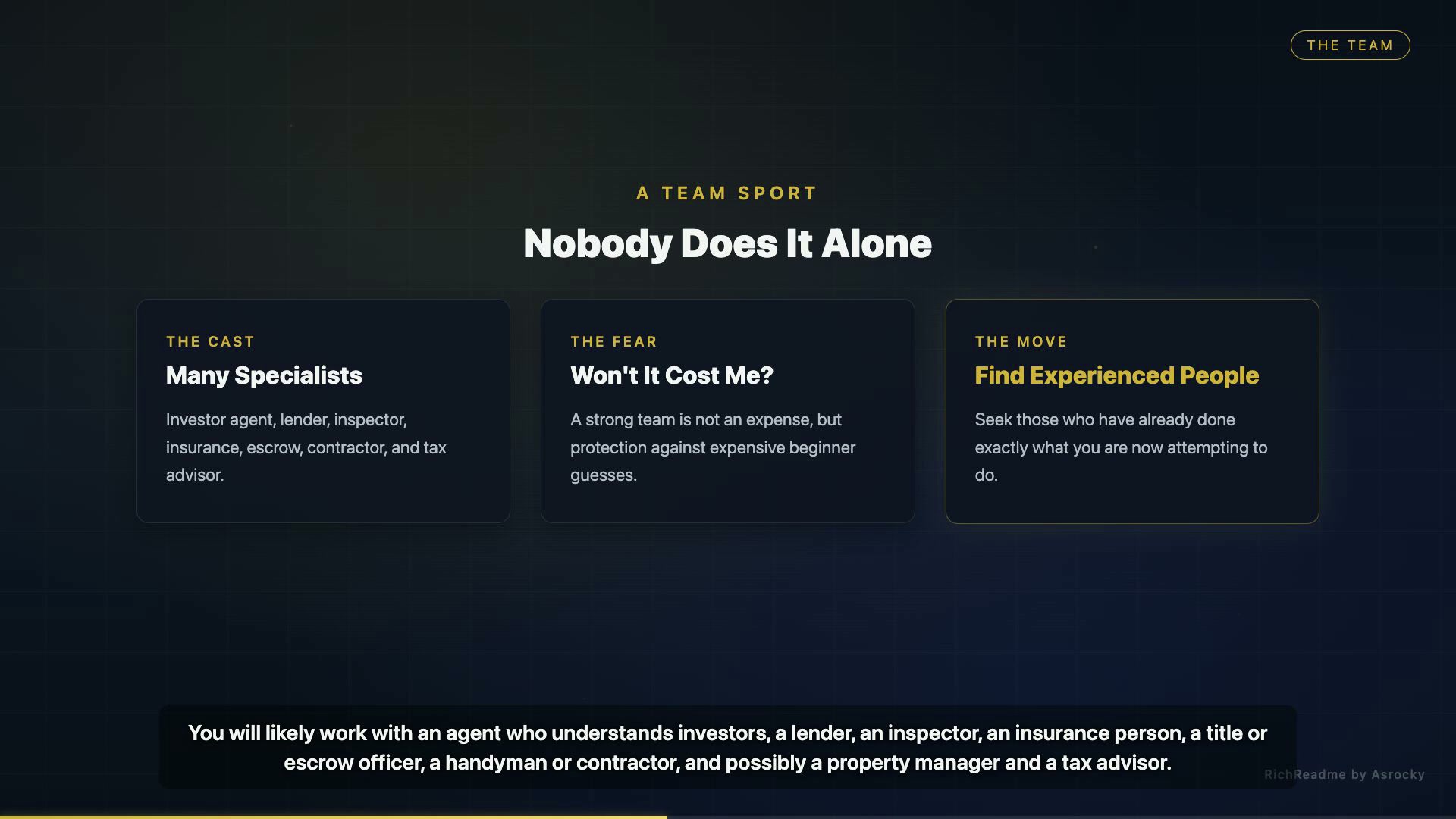 Nobody Does It Alone
