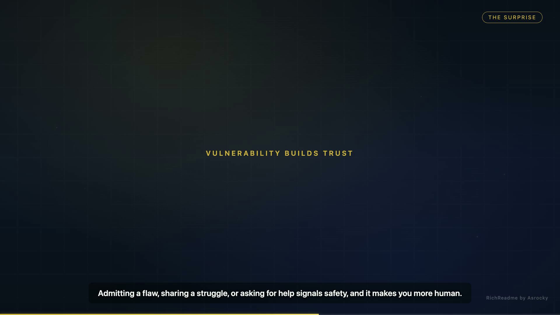Strength Hides, Vulnerability Connects