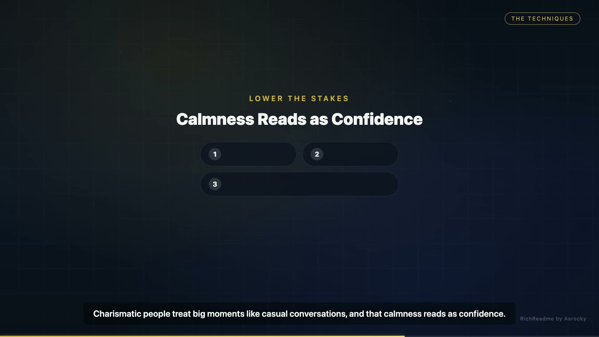 Calmness Reads as Confidence
