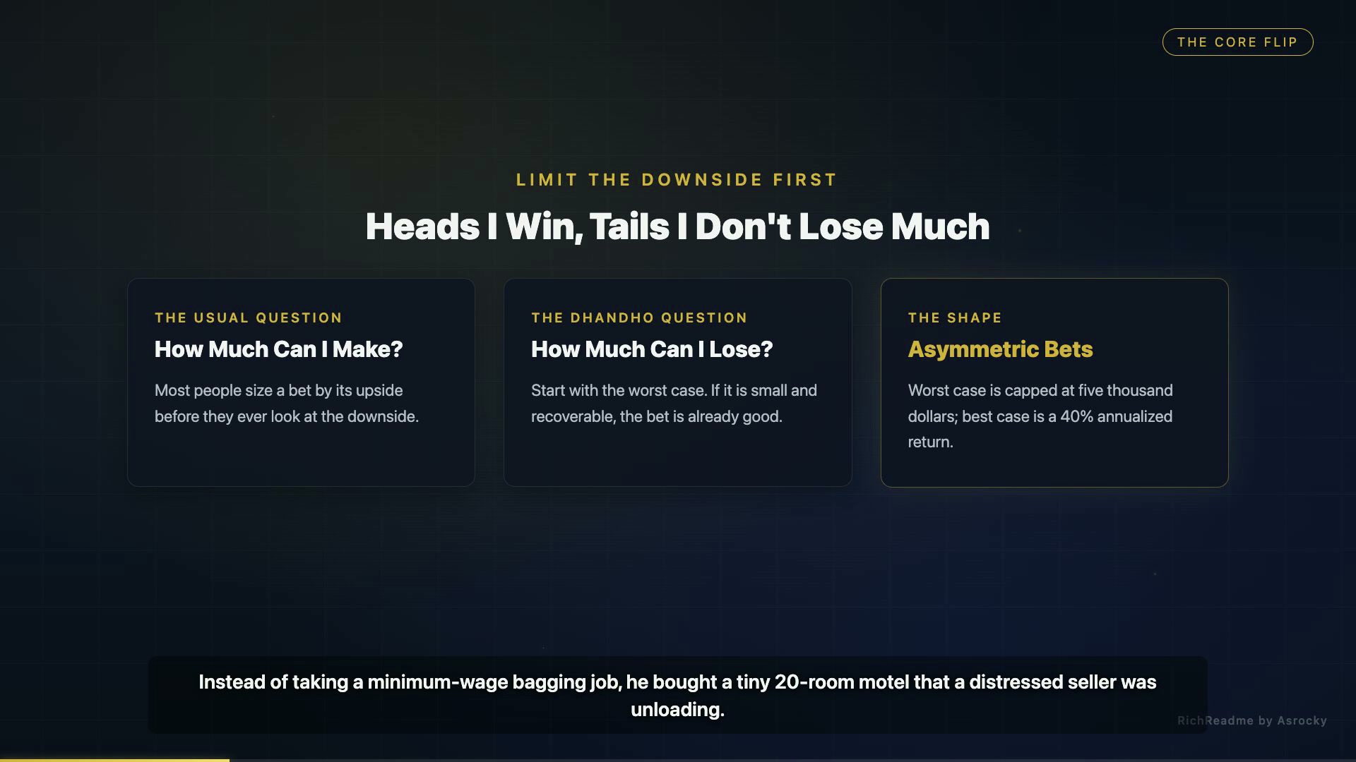 Heads I Win, Tails I Don't Lose Much