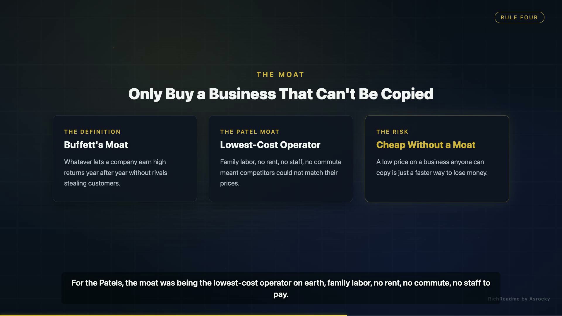 Only Buy a Business That Can't Be Copied