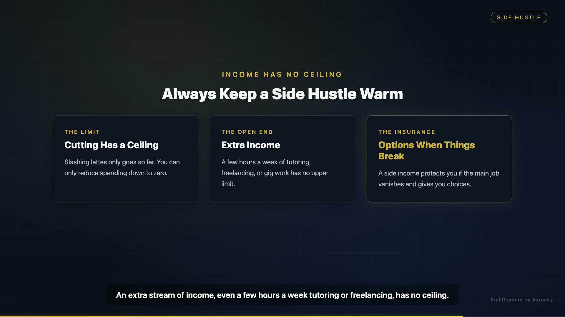 Always Keep a Side Hustle Warm