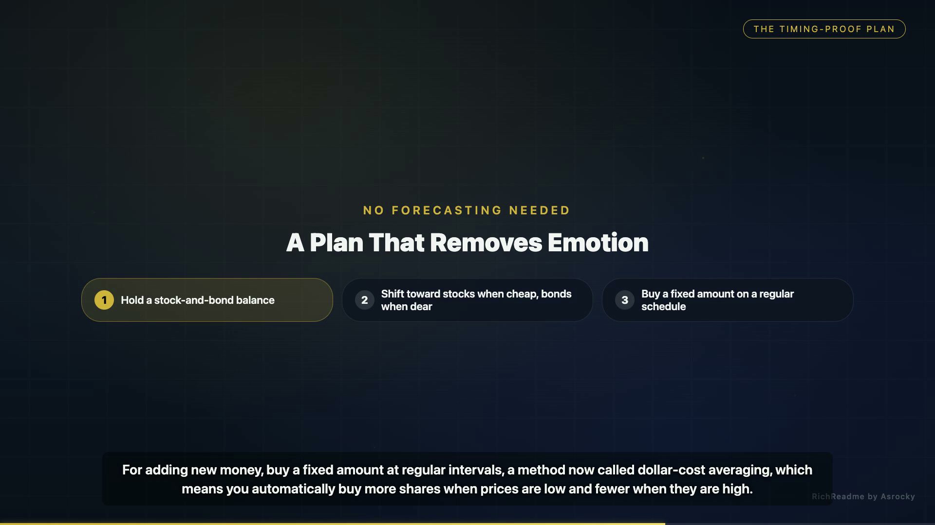 A Plan That Removes Emotion