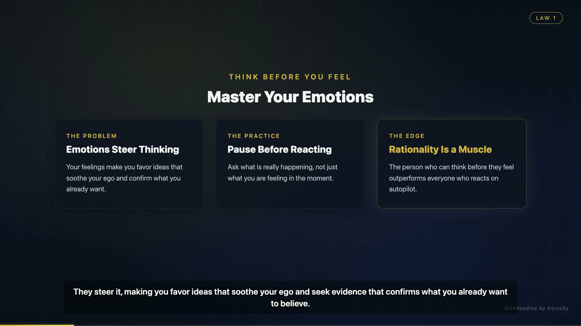 Master Your Emotions
