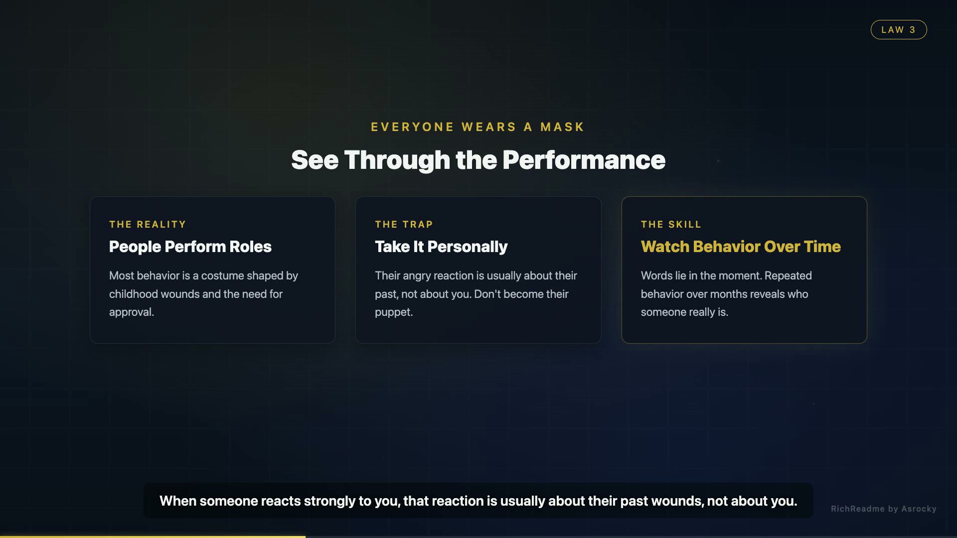 See Through the Performance