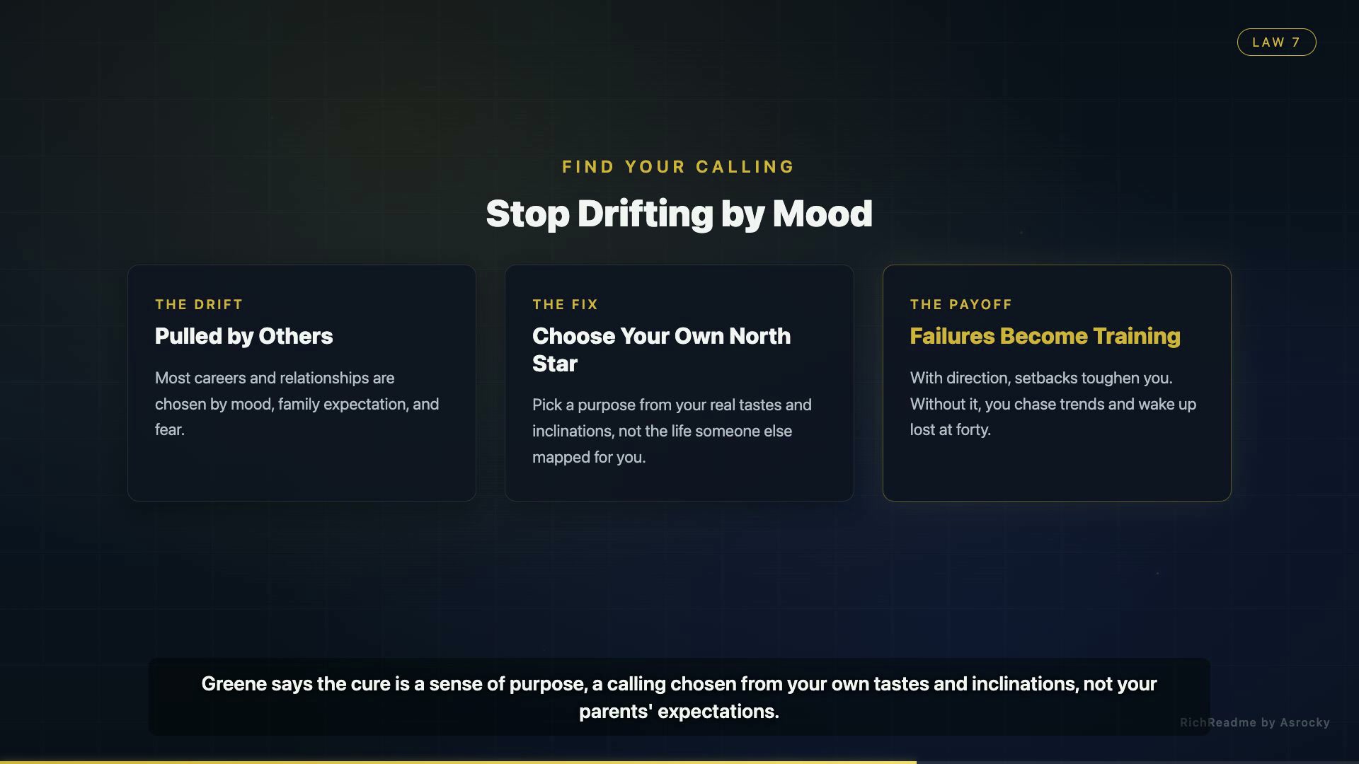 Stop Drifting by Mood