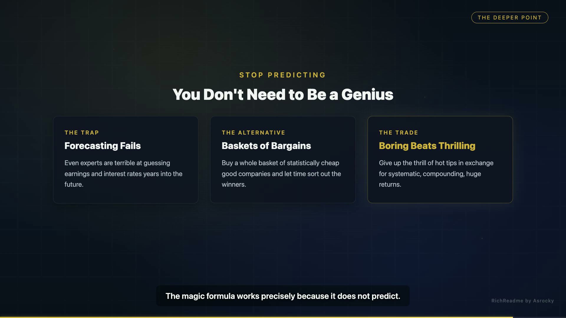 You Don't Need to Be a Genius