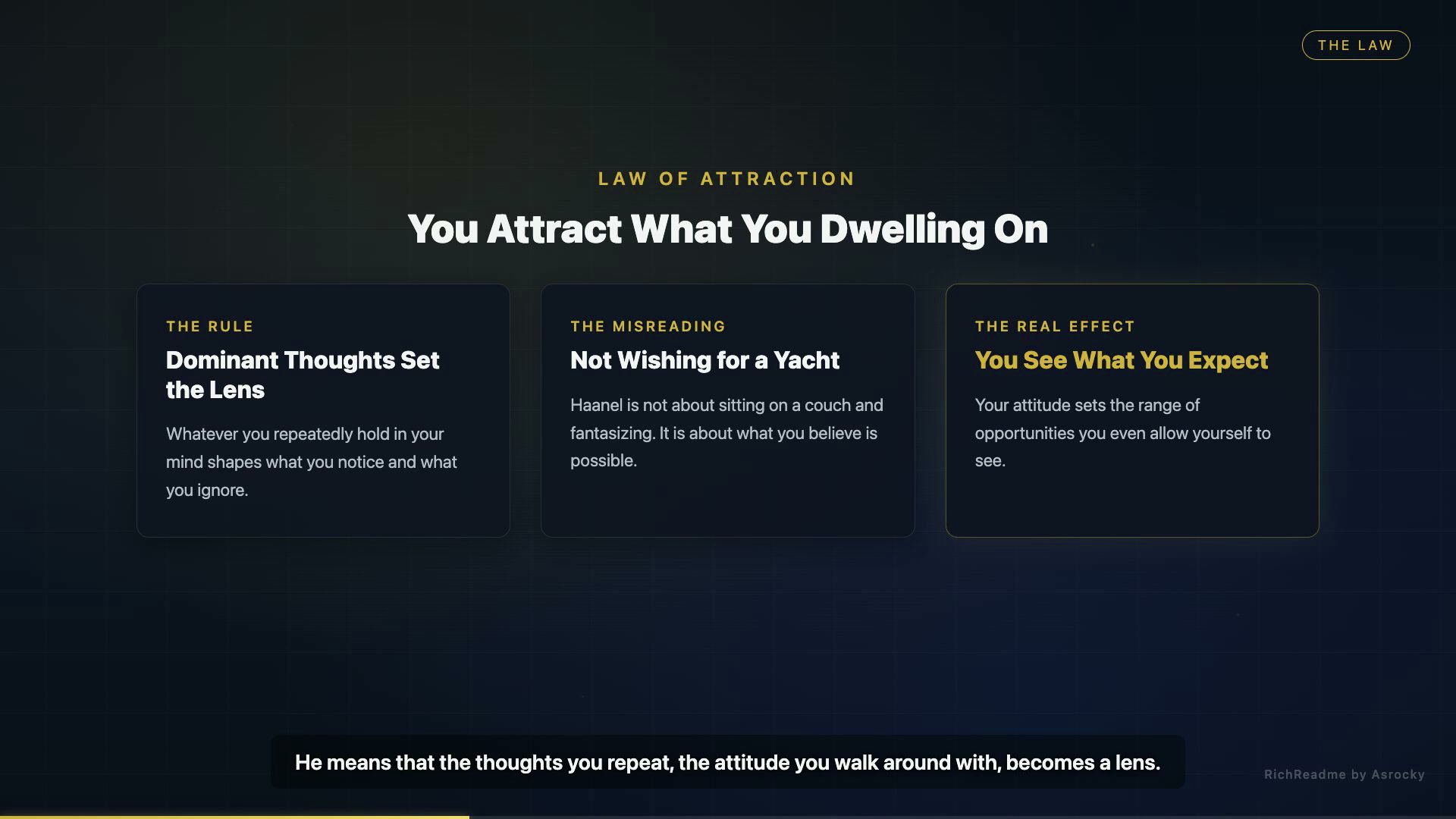 You Attract What You Dwelling On