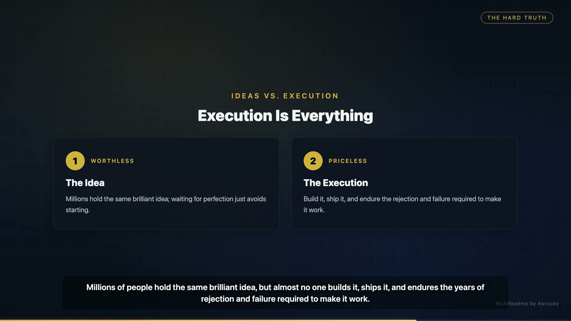 Execution Is Everything