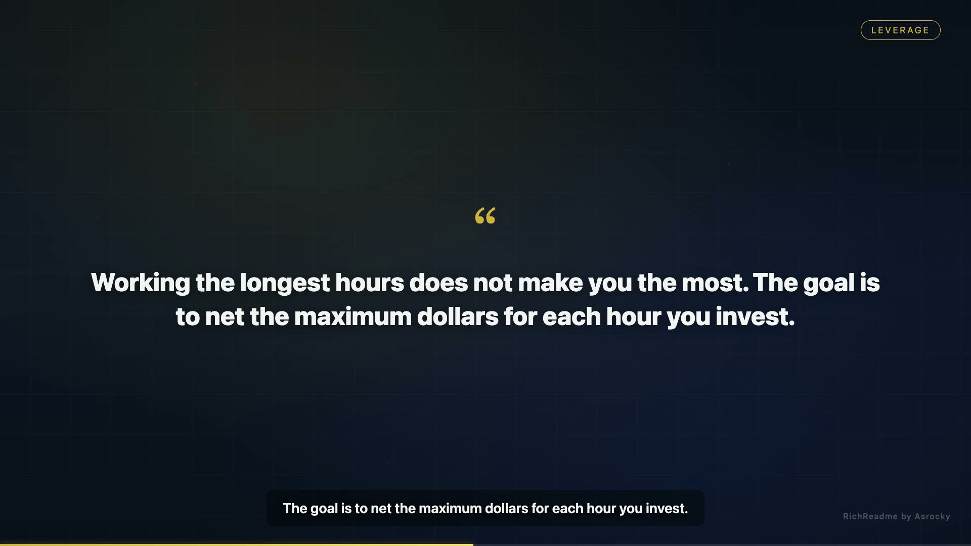 Leverage
