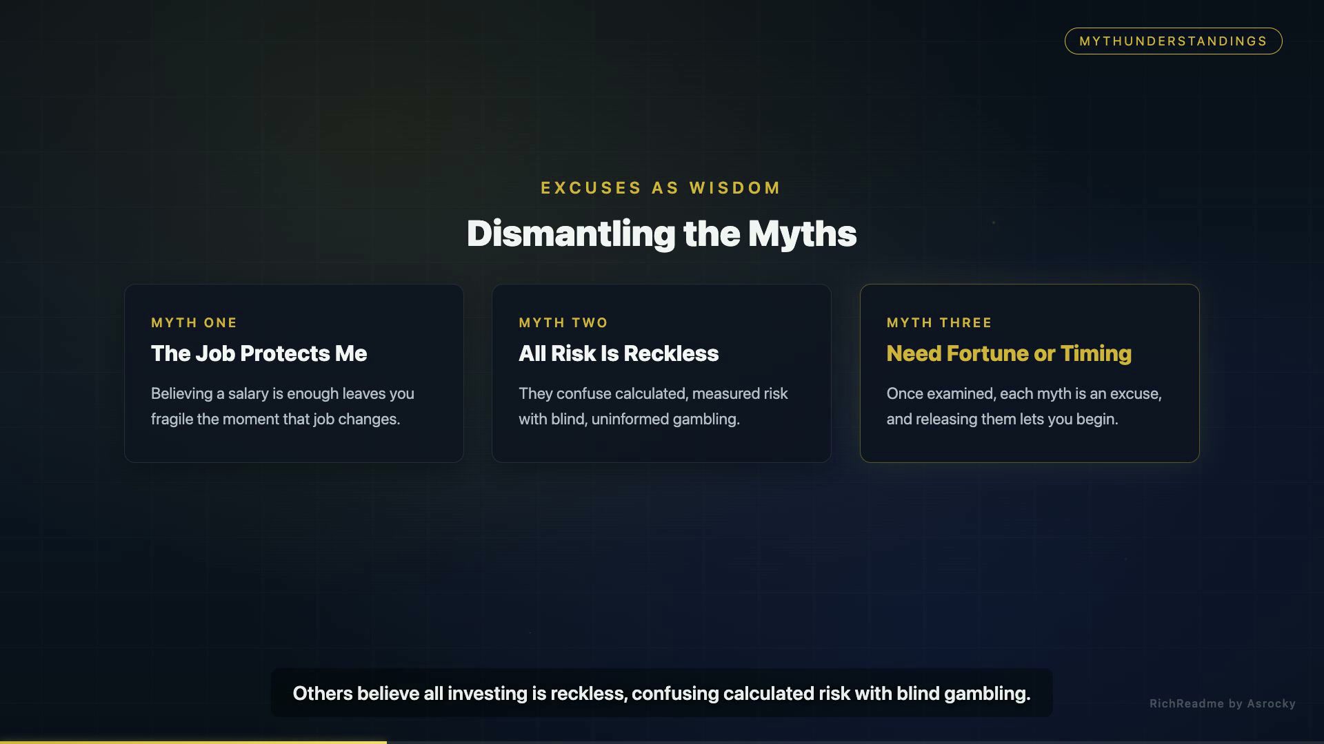 Dismantling the Myths