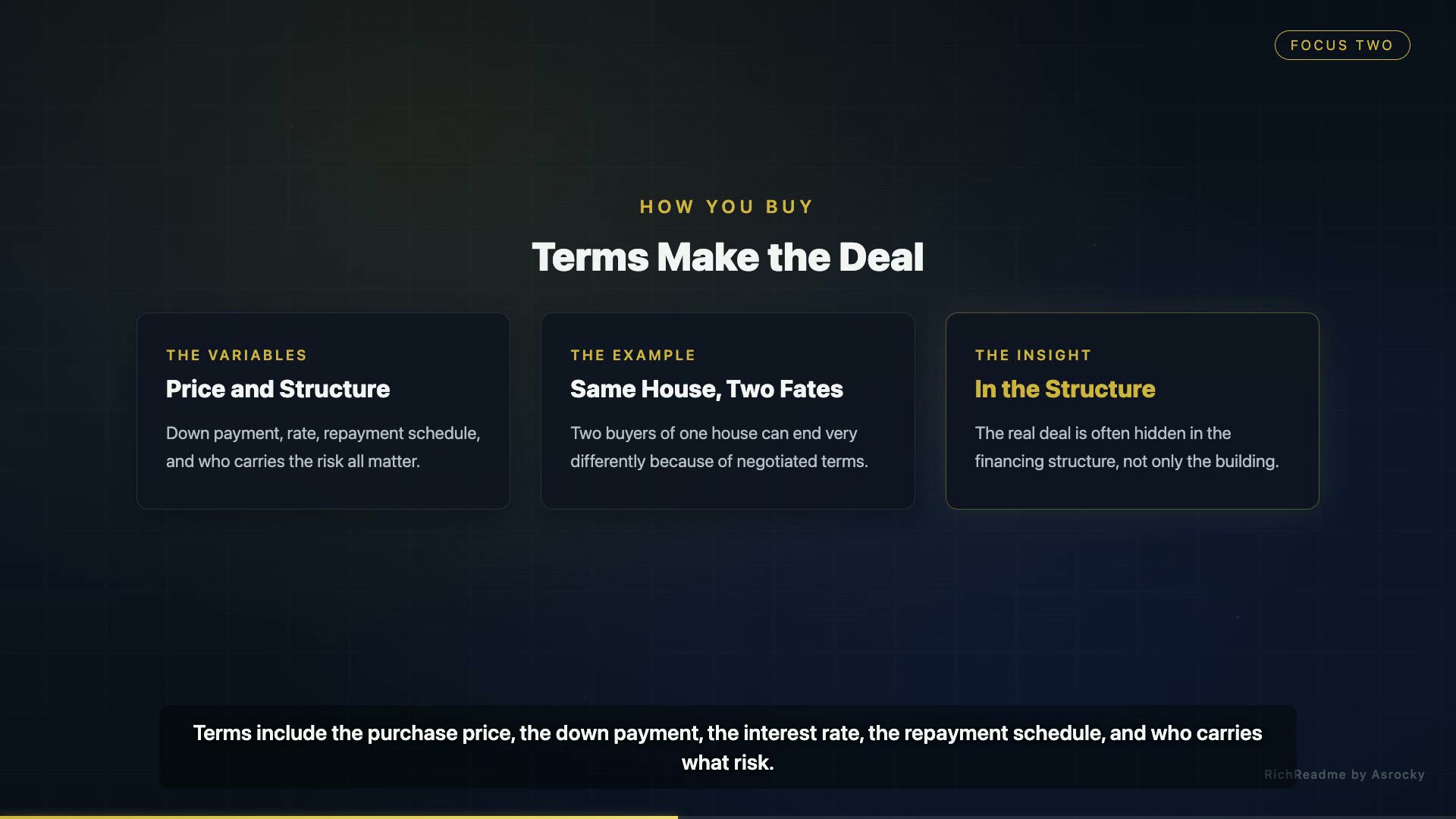 Terms Make the Deal