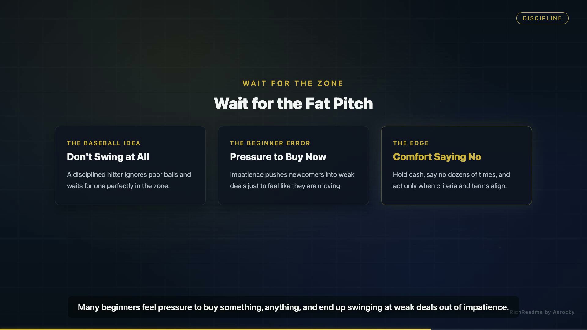 Wait for the Fat Pitch