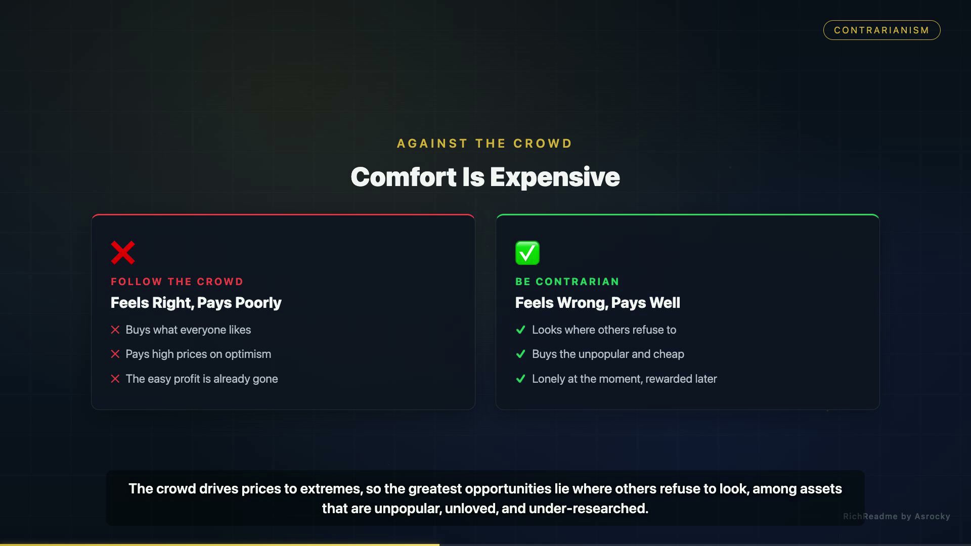 Comfort Is Expensive