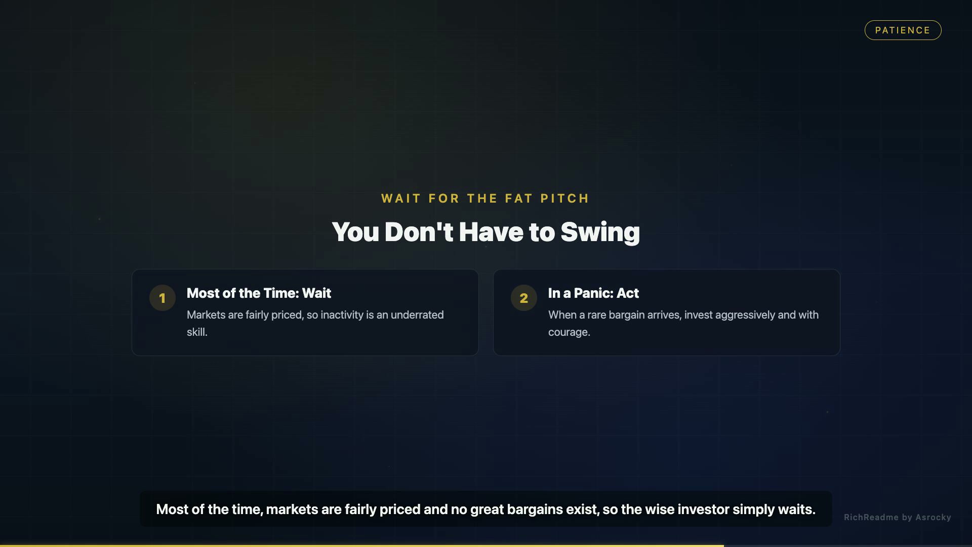 You Don't Have to Swing