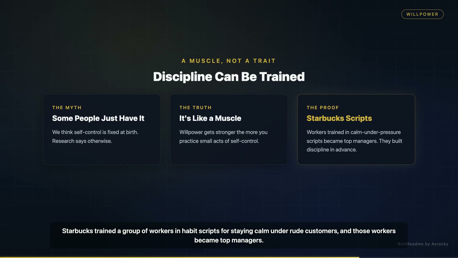 Discipline Can Be Trained