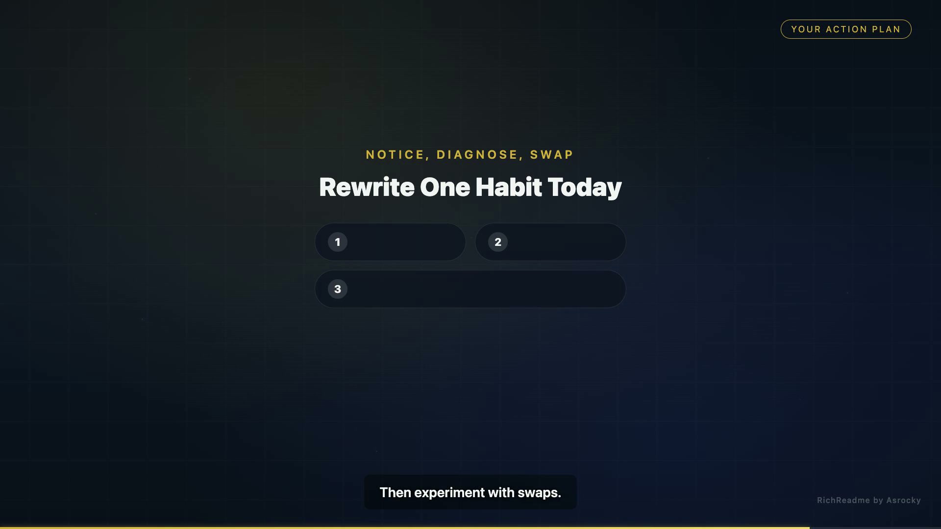Rewrite One Habit Today