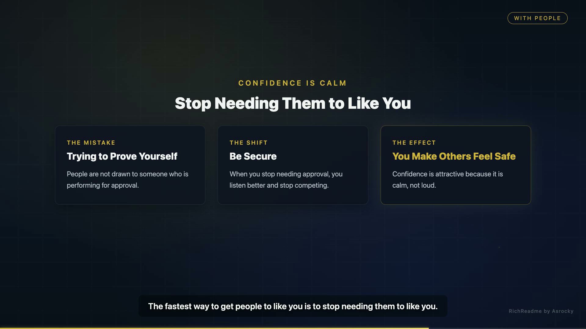 Stop Needing Them to Like You