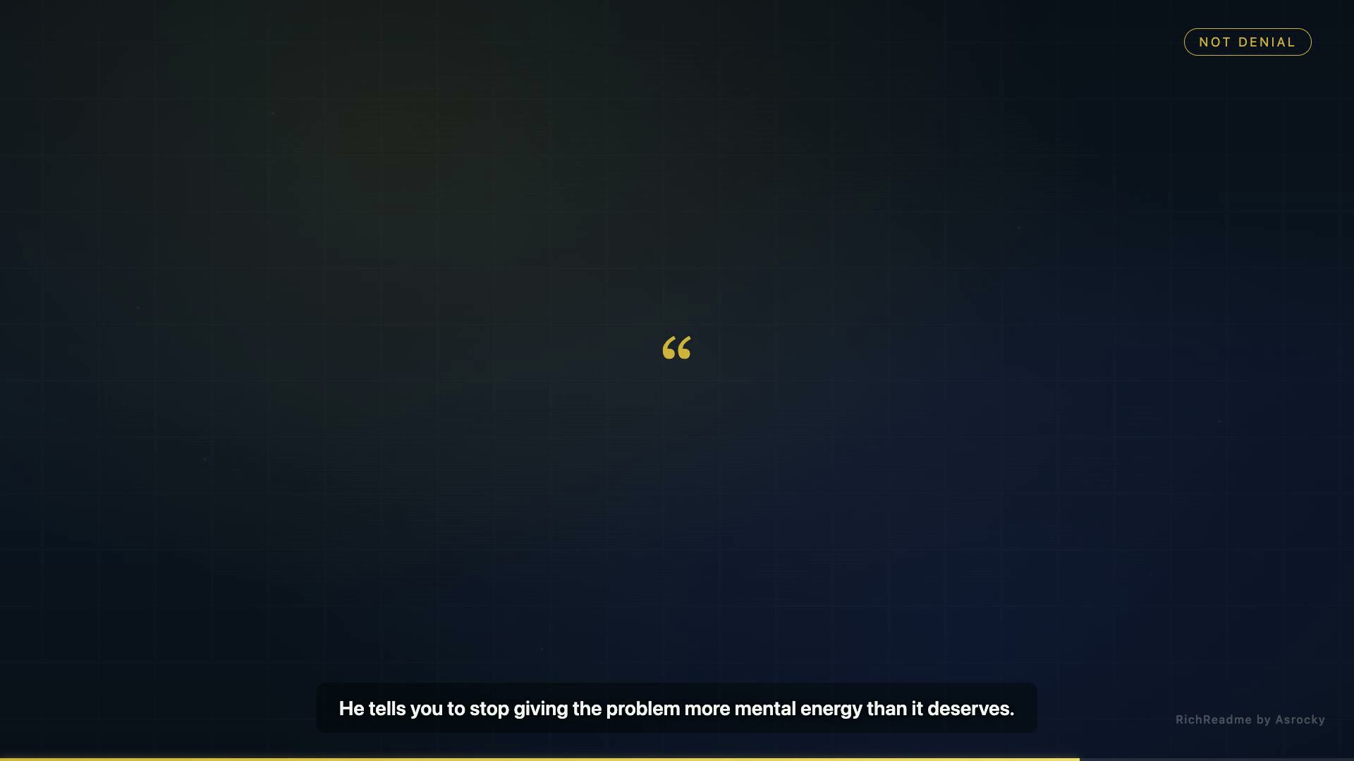 Not Denial