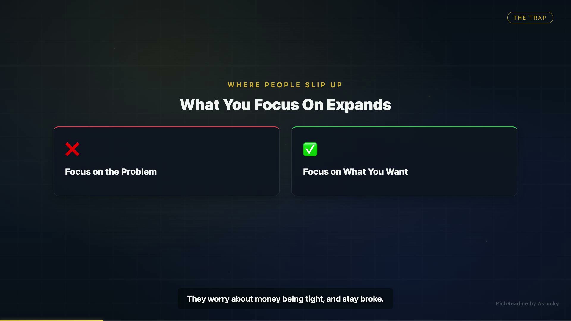 What You Focus On Expands
