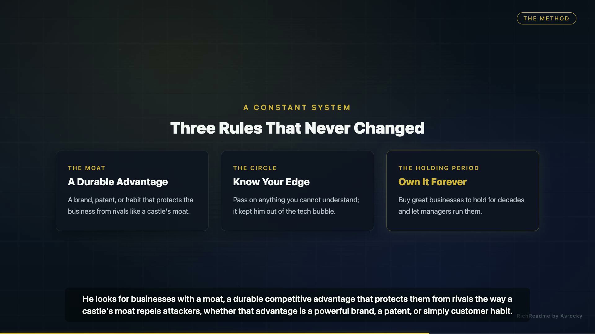 Three Rules That Never Changed