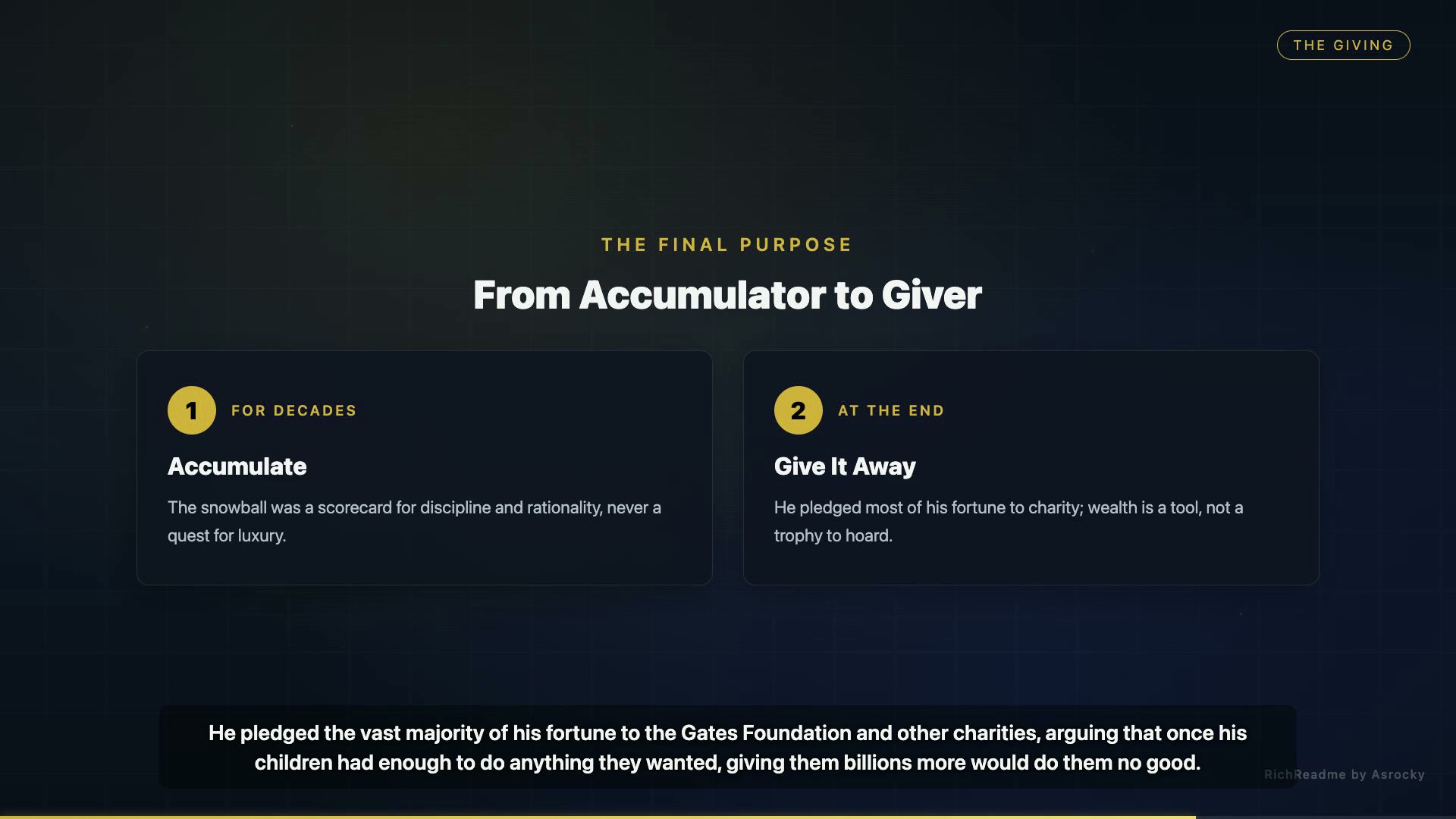 From Accumulator to Giver