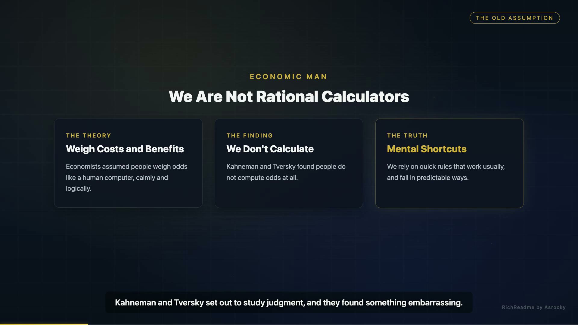 We Are Not Rational Calculators