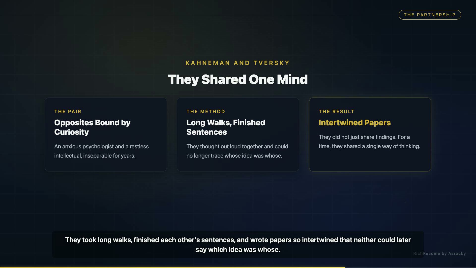 They Shared One Mind
