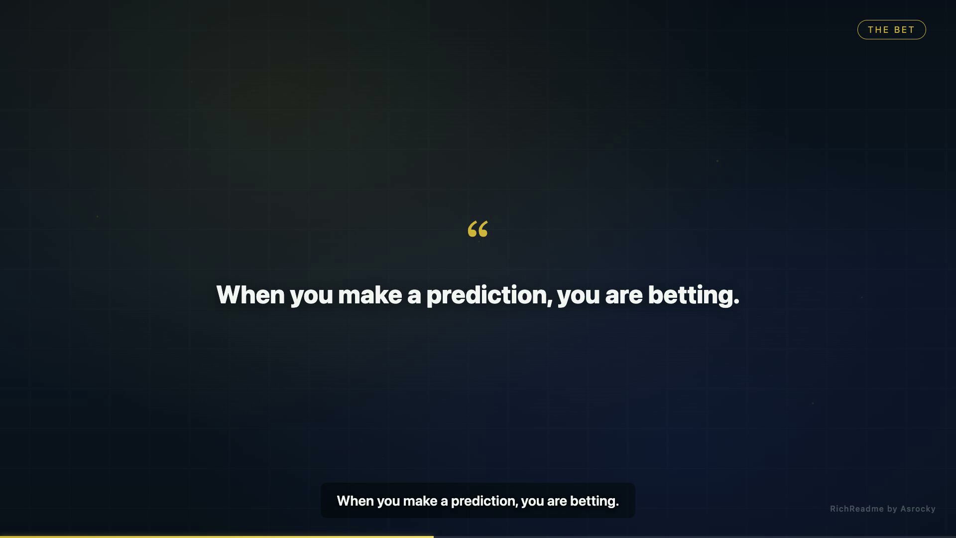 The Bet