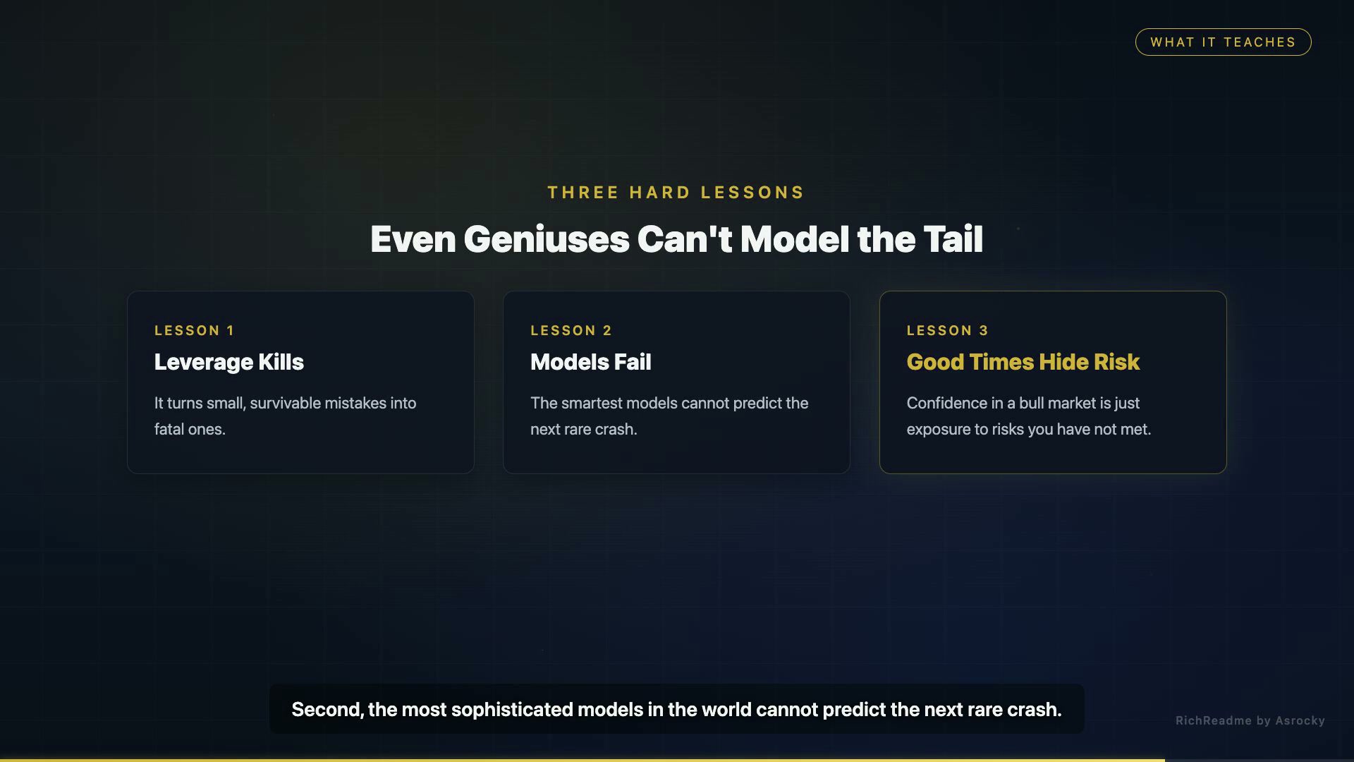 Even Geniuses Can't Model the Tail