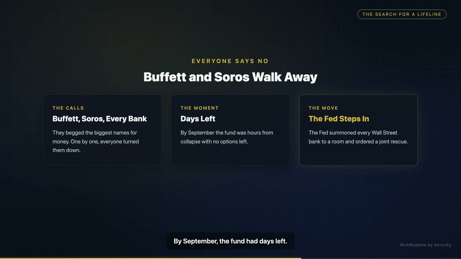 Buffett and Soros Walk Away