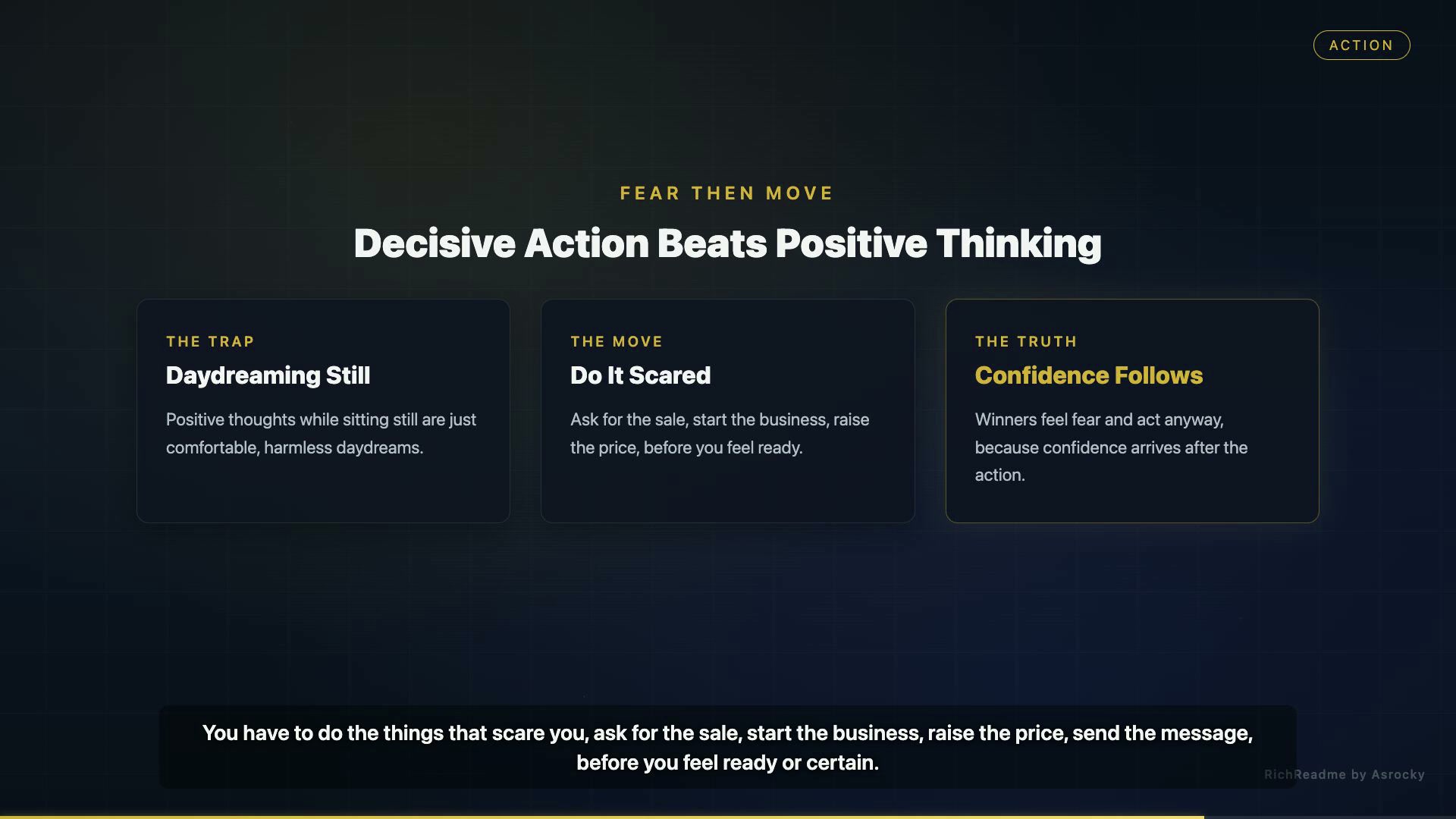 Decisive Action Beats Positive Thinking