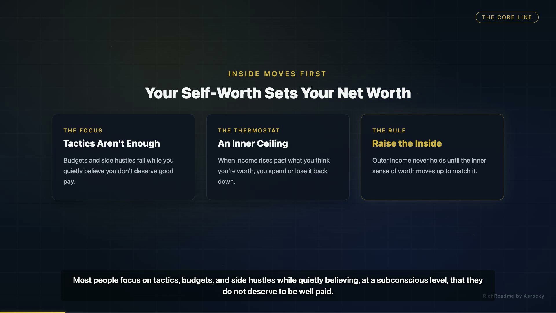 Your Self-Worth Sets Your Net Worth