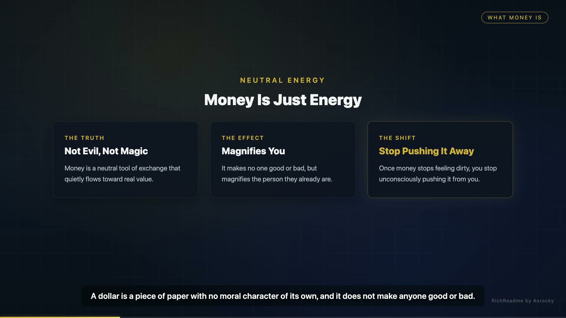 Money Is Just Energy