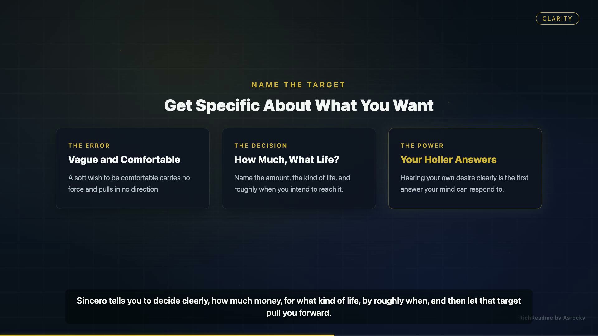 Get Specific About What You Want